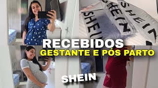 RECEBIDOS SHEIN  CAMISOLAS E ROUPAS PARA MATERNIDADE  PÓS PARTO🤰🏻 [upl. by Hameerak]