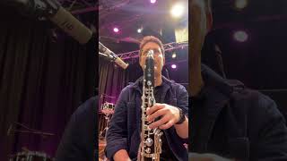 Bass clarinet solo impro Is it too much😅 bassclarinet band クラリネット latinmusic brazilianmusic [upl. by Atikat]