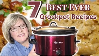 7 BEST EVER CROCKPOT RECIPES  EASY SLOW COOKER RECIPES FOR FALL  DUMP AND GO WEEKNIGHT DINNERS [upl. by Leiria996]