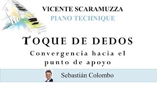 Vicente Scaramuzza Piano Technique  Toque de dedos  Convergencia hacia el punto de apoyo [upl. by Gschu453]