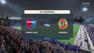 FIFA 23  Sandefjord vs Tromso  Eliteserien  Gameplay [upl. by Ahsirhcal]