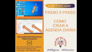 Como manter uma agenda de tarefas no Excel Aula 56 [upl. by Ajile]