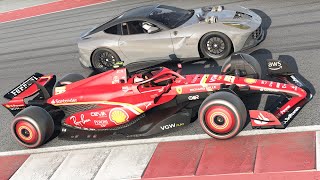 Ferrari F1 vs Supercars at Circuit of the Americas [upl. by Tedra]