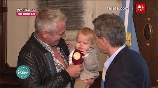 Mirko conoce al presidente Mauricio Macri  Por el Mundo 2018 [upl. by Beffrey]