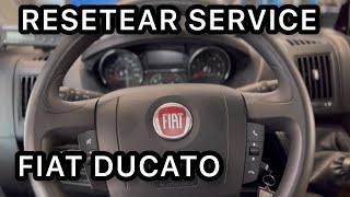 Fiat Ducato 2018 como resetear service de aceite  How to reset oil lamp Fiat Ducato 2018 [upl. by Parrie]