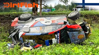 Tänak Crashes Out  WRC Rally Finland 2024 [upl. by Garaway]