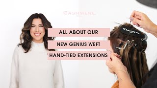 Check Out This GENIUS Handtied Extensions Method from Cashmere Hair [upl. by Atsirt273]