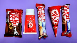 Satisfying Video Of New KitKats Chocolates  Unpacking 5 KitKats Chocolates [upl. by Henry]