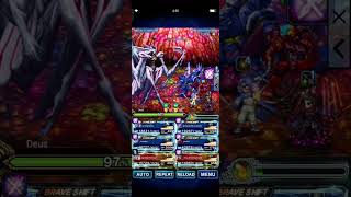 FFBE World of Visions 11 Deus Perfect Score Clear Light Team 535B Damage [upl. by Decca]