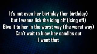 Rihanna Ft Chris Brown  Birthday Cake Remix Lyrics [upl. by Grannie716]