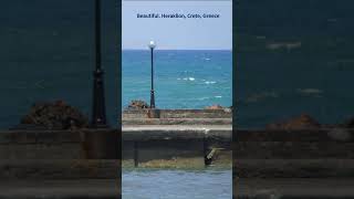 BeachBeautiful Heraklion Crete Greece 10112024 4 [upl. by Llerdnam]