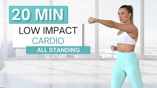 20 min LOW IMPACT CARDIO WORKOUT  All Standing  No Repeats [upl. by Platto]