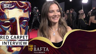 Freya Allan  2024 BAFTAs Red Carpet Interview [upl. by Droffig]