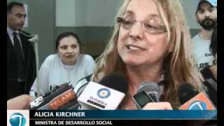 ALICIA KIRCHNER VISITÓ EMPRENDIMIENTOS SOCIALES EN LA BOCA [upl. by Akemak]