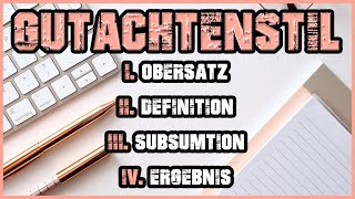 GUTACHTENSTIL in 4 einfachen Schritten erklärt [upl. by Halsy175]