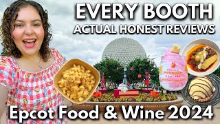 Every Booth at Epcot Food and Wine 2024 Honest Reviews What to Eat and Skip [upl. by Nasaj]