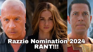 Razzie Nomination 2024 RANT [upl. by Semadar931]