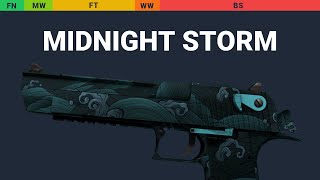 Desert Eagle Midnight Storm  Skin Float And Wear Preview [upl. by Airogerg144]