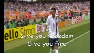 Official World Cup 2010 Song Wavin Flag The Celebration Remix with Lyrics [upl. by Korwin]