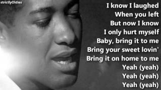 Sam Cooke  Bring It On Home to Me  with lyrics [upl. by Legir167]