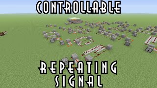 Minecraft Tutorial  Controllable Repeating Signal [upl. by Aened]