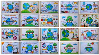 Environment Day poster drawings World Environment day drawings Save Earth Save Life Poster drawing [upl. by Niuqaoj]