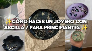 Cómo Hacer Un Joyero Con Arcilla DAS Para Principiantes diy foryou youtube fyp [upl. by Statis]