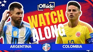 🔴LIVE ARGENTINA VS COLOMBIA  COPA AMERICA 2024 FINAL  Full Match Watchalong [upl. by Zurek]