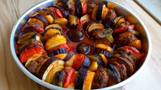 Dizme Kebabı ✔ Köfteli Patlıcanlı Patatesli Çok Lezzetli ‼️ [upl. by Anelys]