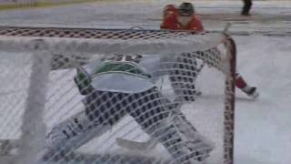 NHL Playoffs  Michael Frolik Penalty Shot Goal  Cory Schneiders Injury April 24 2011 [upl. by Ryon723]