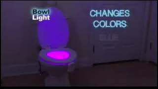 ZK30 Smart PIR Motion Sensor Toilet Seat Night Light [upl. by Myrlene]