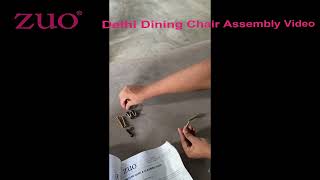 Delhi Dining Chair Assembly Video [upl. by Ahsenom715]