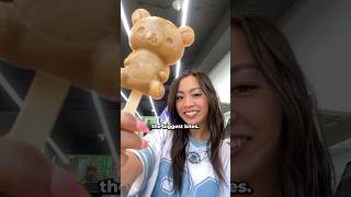 salted caramel rilakkuma ice cream at the korean convenience store shorts [upl. by Teplitz]