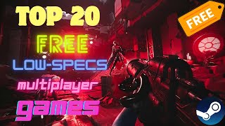 Top 20 best free MultiplayerBattle Royale games for low end PCs amp aptop 🔥🔥🔥 [upl. by Attenra]