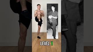 Bruce Lee skills from level 1 to 10 🐉 flexibility mobility training workout gym exercise wtf [upl. by Bridgette]