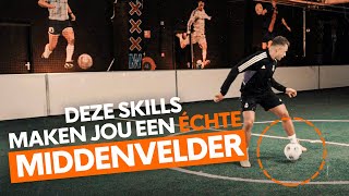 SKILLS OM EEN BETERE MIDDENVELDER TE WORDEN  Voetbal training  Academy  Voetbalshop [upl. by Pippo417]