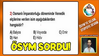 5 Osmanlı Devleti Yükselme Dönemi Soru Çözümü  KPSS Tarih 2024 [upl. by Ivette624]