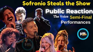 Public Reactions to Performances from Top 8 SemiFinal On The Voice 2024 Sofronio Steals the Show [upl. by Favata765]