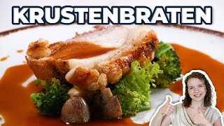 Schinkenkrustenbraten mit Biersoße  richtig knusprig und saftig [upl. by Ferdinana]