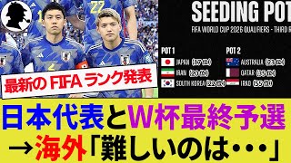 【海外の反応】W杯アジア最終予選の死の組み分けは？最新のFIFAランクとポット分け決定！インドネシア代表はW杯出場に向けて気合い十分！【サッカー日本代表ハイライト】 [upl. by Iamhaj]