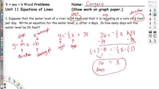 Slope Word Problems [upl. by Cerellia878]