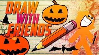 Draw with Friends Funny Moments  Halloween Edition [upl. by Annaej199]