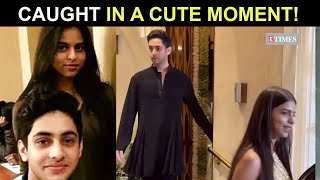 SuhanaAgastyas dating rumours refuelled video from Manish Malhotra’s party goes viral [upl. by Dorfman]