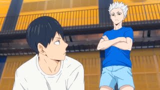 Haikyu TO THE TOP 2nd  Hinata and Kageyama practice with Top Servers [upl. by Soinotna]