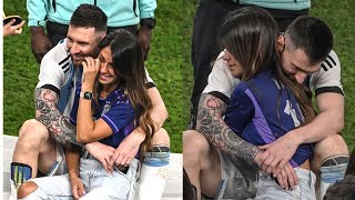 Lionel Messi And His Wife Got Very Emotional After Winning The Fifa World Cup 2022 Title [upl. by Alvis]