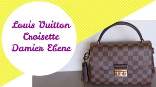 Louis Vuitton Croisette Damier Ebene  Review  Red Ruby Creates [upl. by Plossl132]