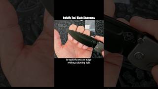 How To Quickly Test Blade Sharpness sharp knifeskills edc medford edcknife howto [upl. by Budd240]