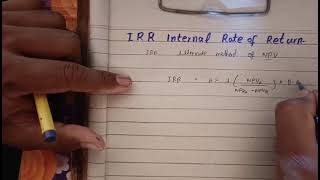 Perpetuity Internal rate of Return IRR Discounted and Cash flows Mubeen Kamboh PRC 2 QM CA [upl. by Erinna415]