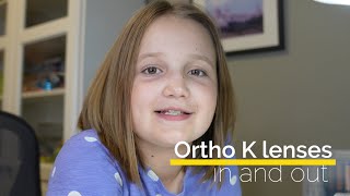 Ortho K lenses in and out [upl. by Duffy]