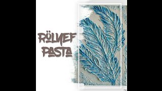 Rölyef pasta çalışmasıTuval üzerinerelief cake canvas work [upl. by Ellitnahc]